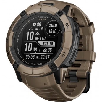 Часы GARMIN INSTINCT 2X SOLAR TACTICAL EDITION коричневый Часы GARMIN INSTINCT 2X SOLAR TACTICAL EDITION коричневый