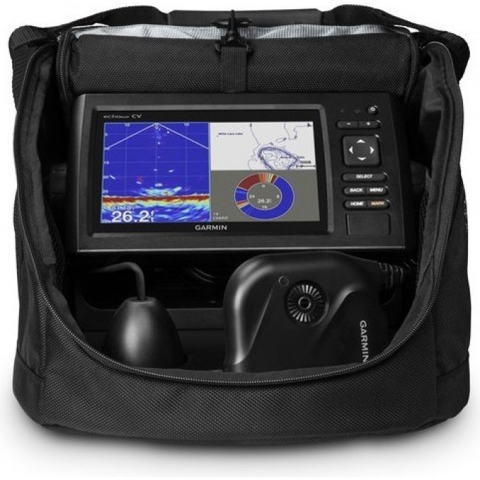 Эхолот GARMIN ECHOMAP CHIRP 72cv Panoptix PS22 IceBundle Зимний набор 010-01570-20