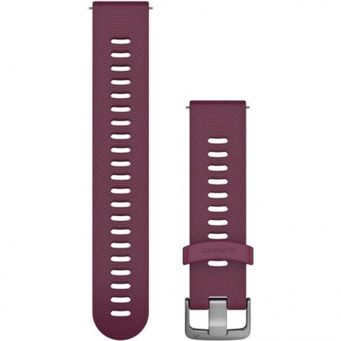 Ремешок GARMIN QUICK RELEASE BAND 20MM BERRY/STAINLESS FR245 10578