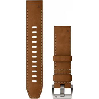 Ремешок GARMIN QUICKFIT 22 WATCH STRAPS LEATHER/FKM HYBRID STRAP, BROWN/BLACK
