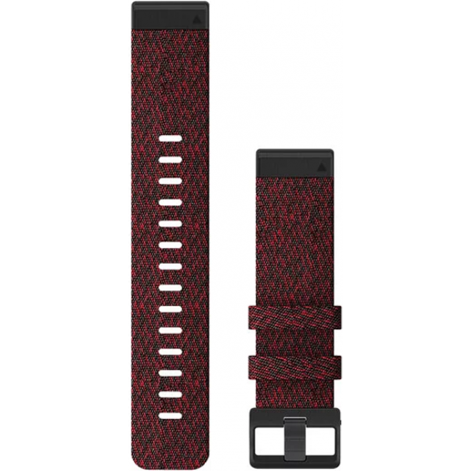 Ремешок сменный для GARMIN FENIX 6 22MM HEATHERED RED NYLON 010-12863-06