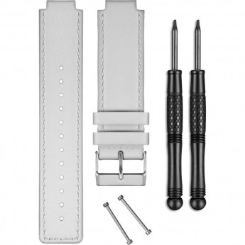 Ремешок сменный GARMIN для vivoactive (кожа) Белый