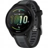Смарт-часы GARMIN FORERUNNER 165, черный/сланцево-серый силиконовый ремешок 010-02863-20