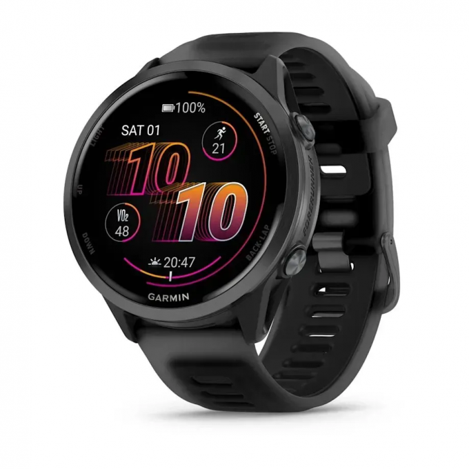 Смарт-часы GARMIN FORERUNNER 570 (47 мм) грифельно-серый алюминий/черный 010-02971-00