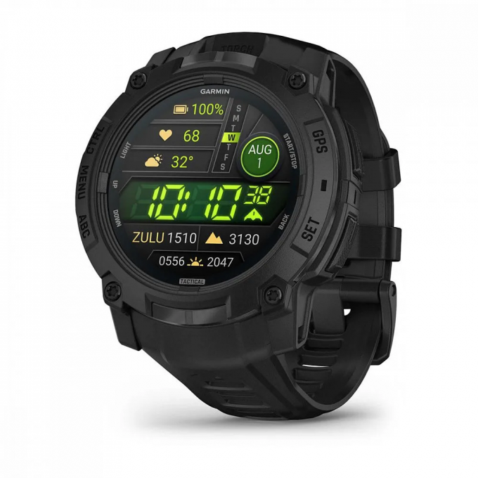 Смарт-часы GARMIN INSTINCT 3 (50 мм) AMOLED Tactical Edition черный с черным ремешком 010-03020-90